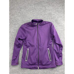 Sun Mountain Rain Wear Jacket Womens Small Purple Full Zip Golf Windbreaker